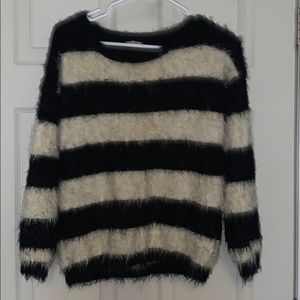 Black and white sweater
